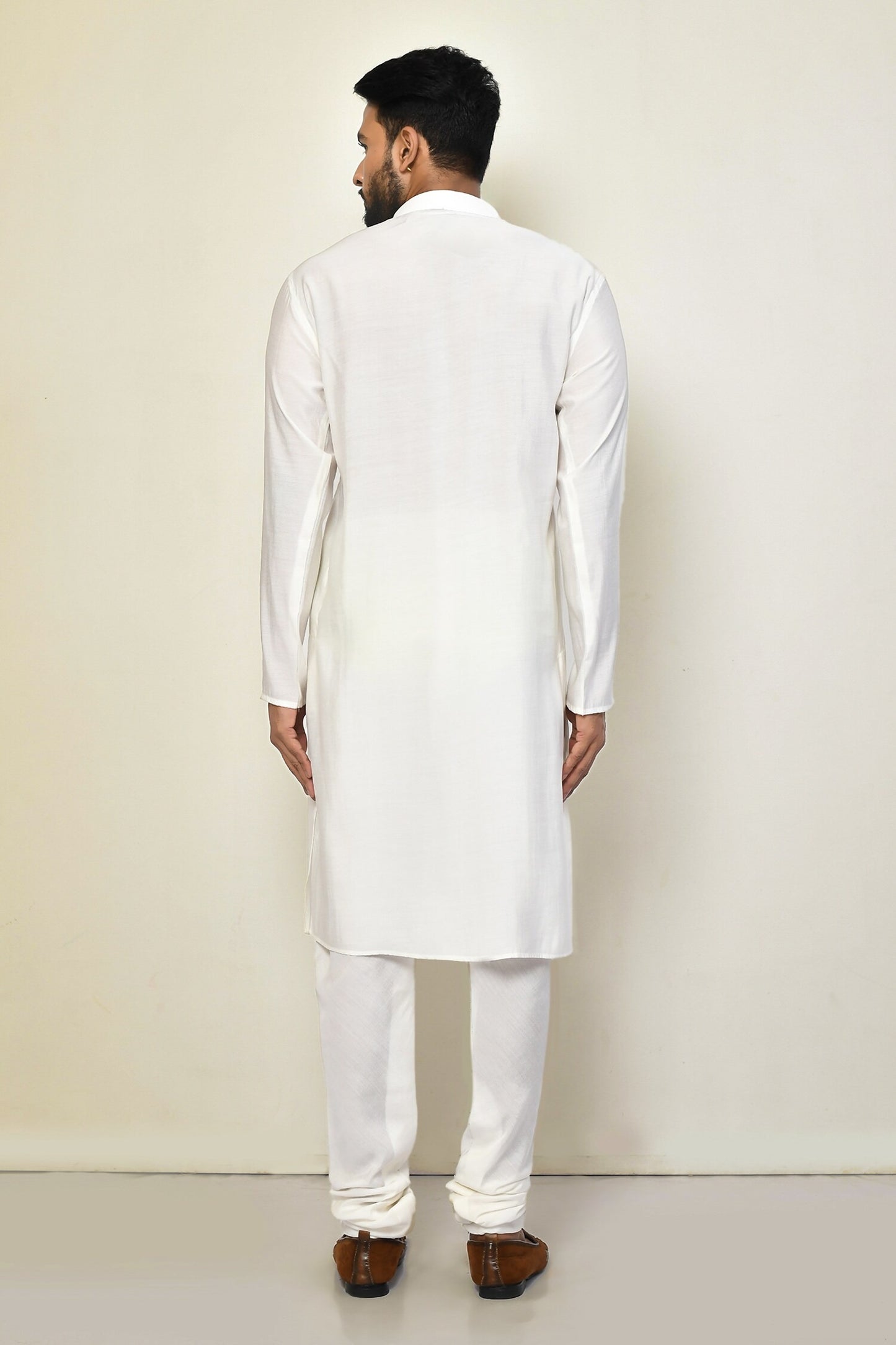 Designer Long Kurta in White