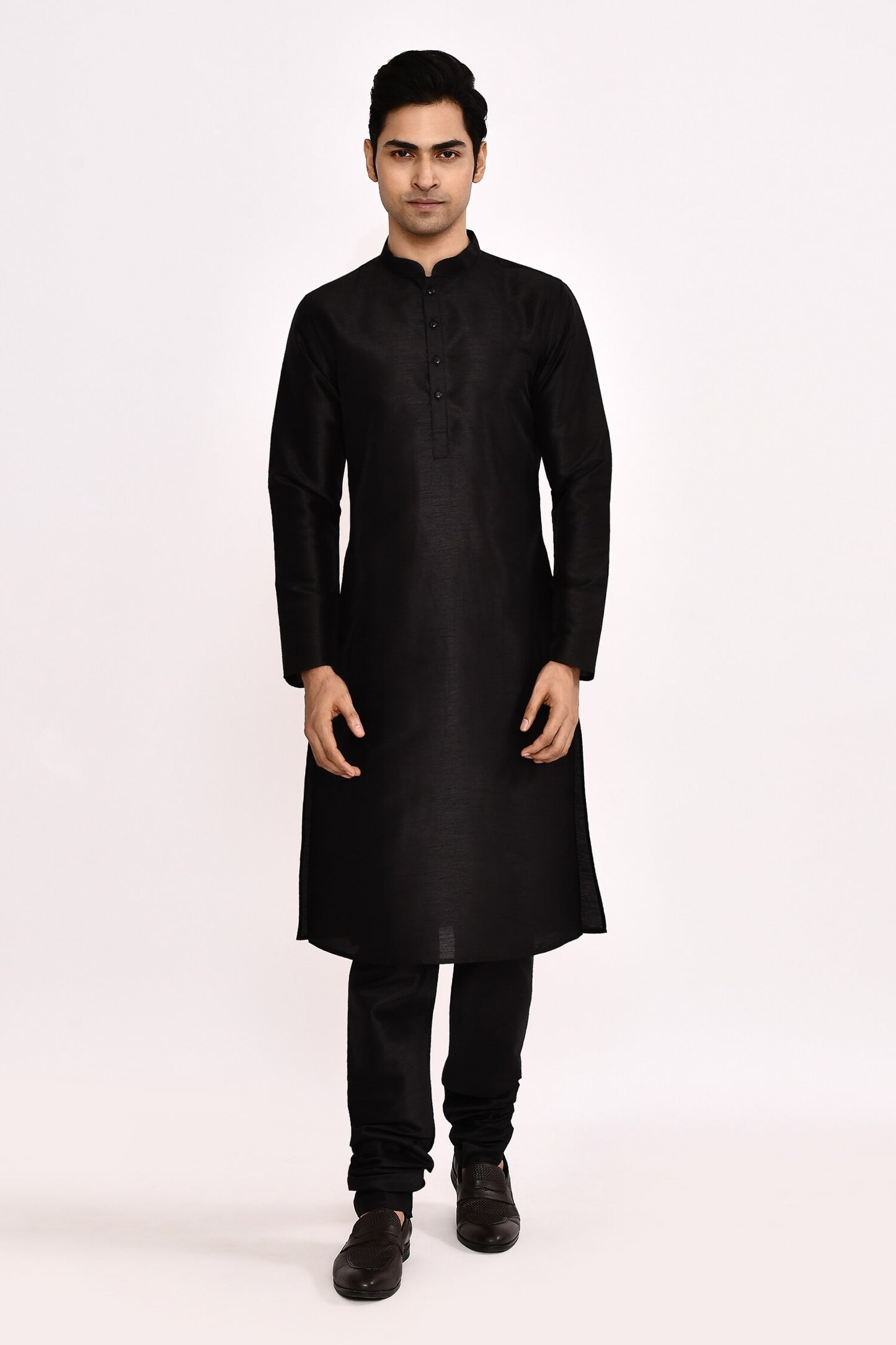 DESIGNER SILK KURTA SILK CHURIDAR & COTTON DUPATTA