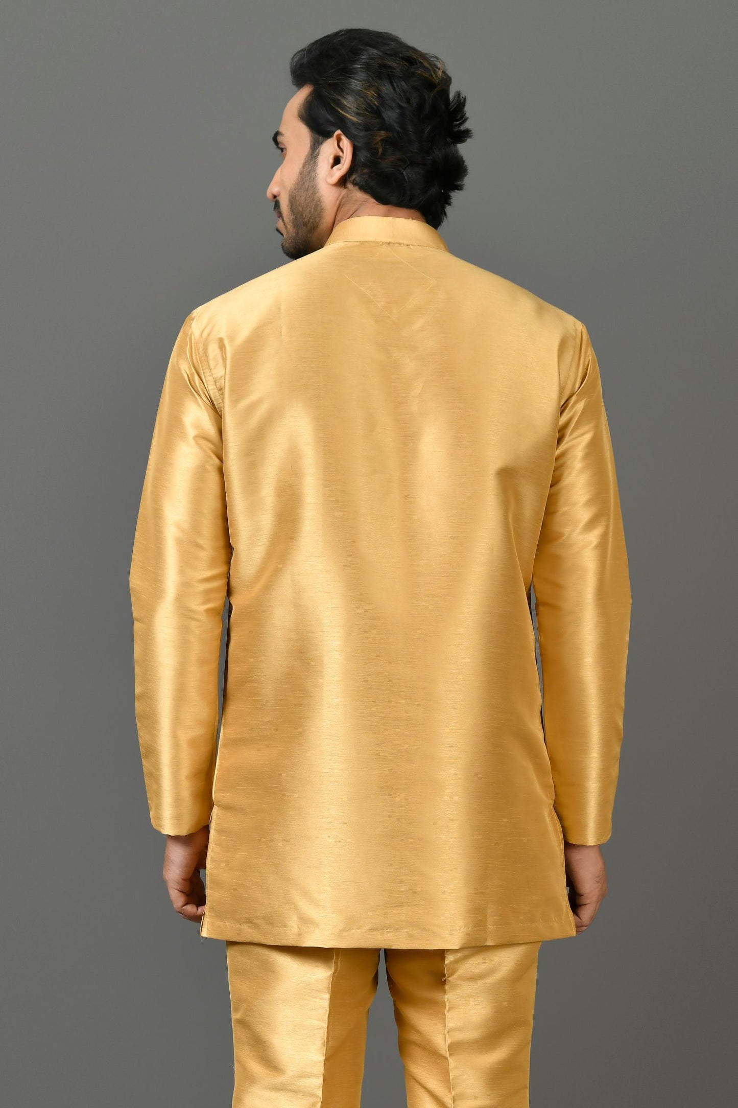 Designer Wear Yellow Color Cotton Short kurta
