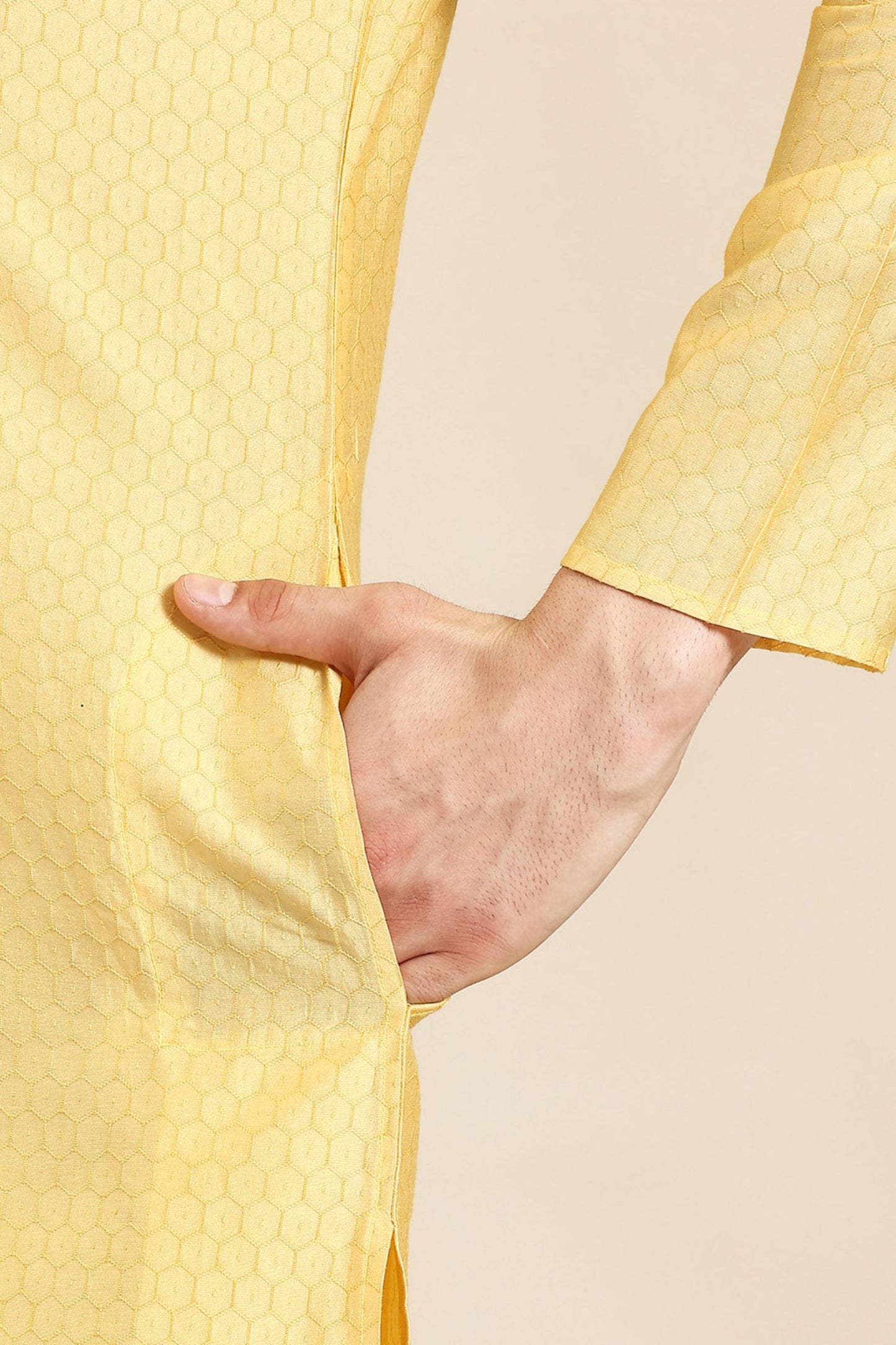 Designer Short Kurta In Yellow