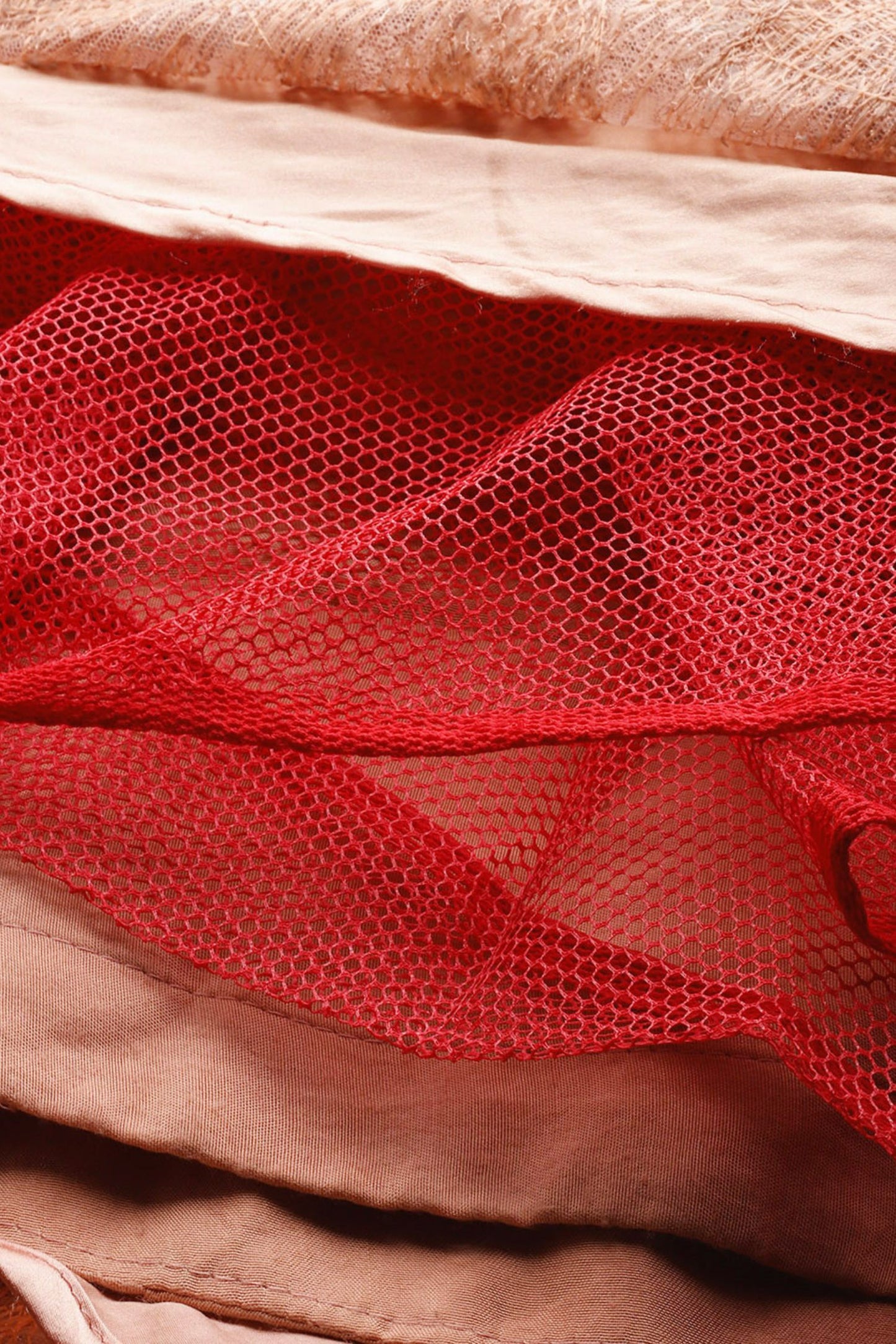 Desginer Peach Net Gown