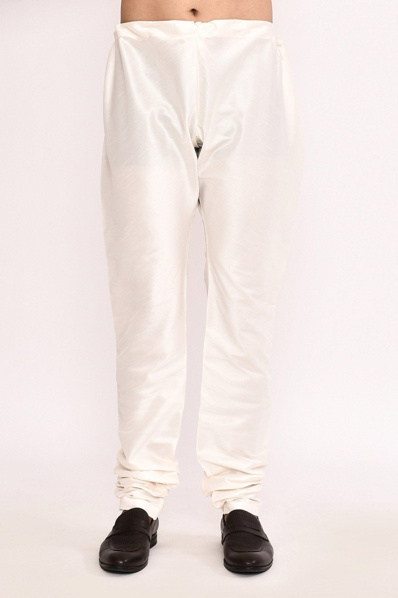 Designer Long Kurta set in Cream - Simaaya