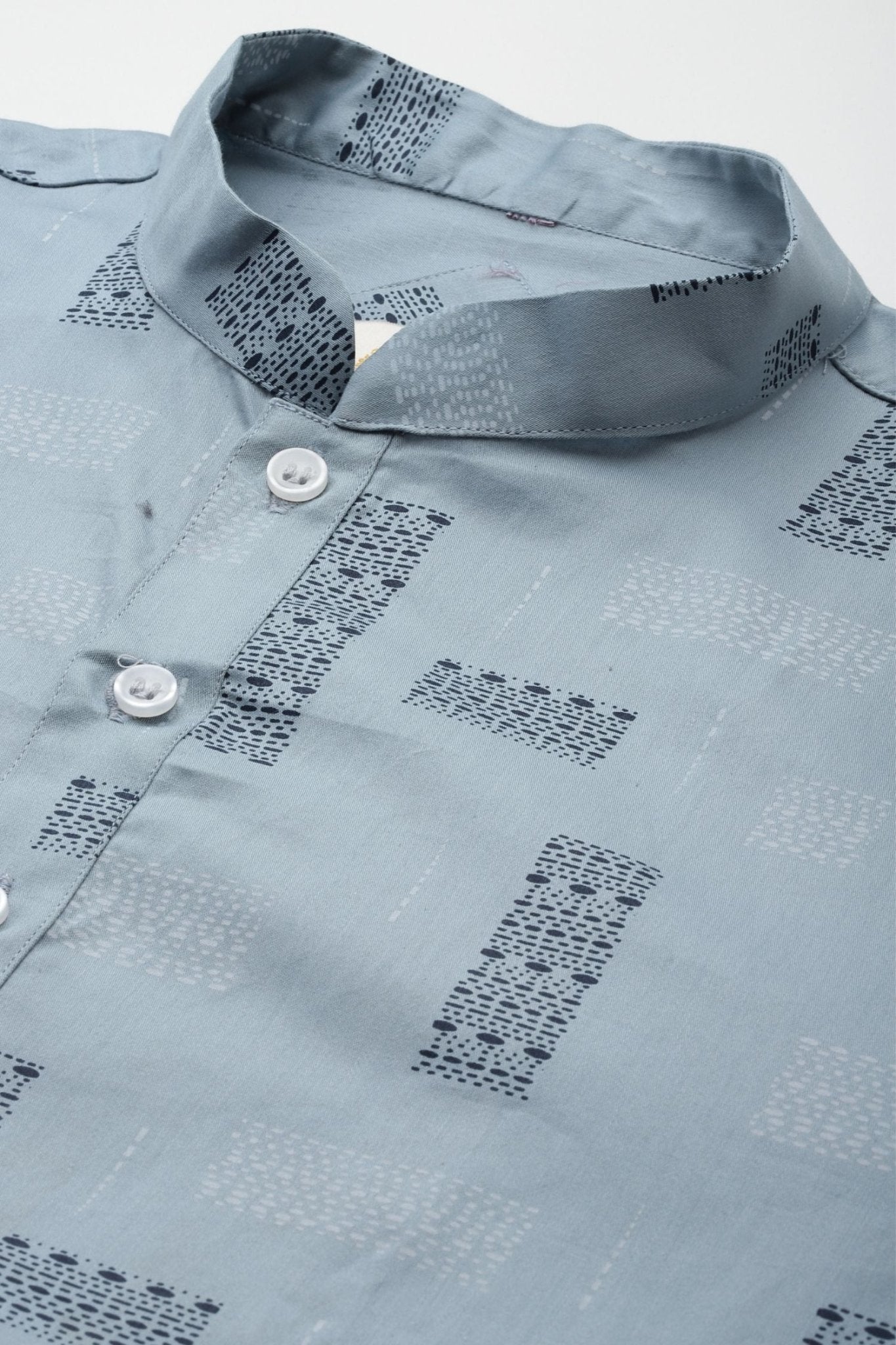 Designer Short Kurta In Blue - Simaaya