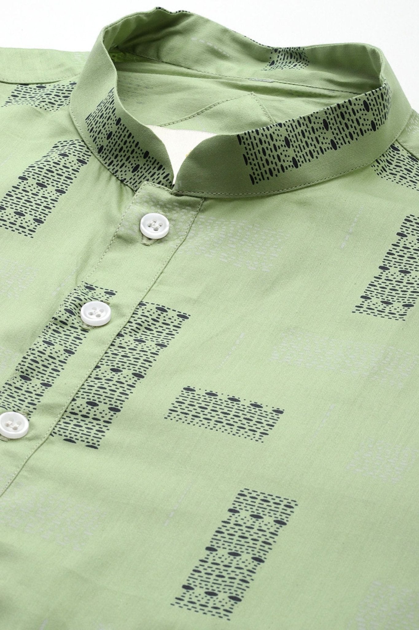 Designer Short Kurta In Pista Green - Simaaya