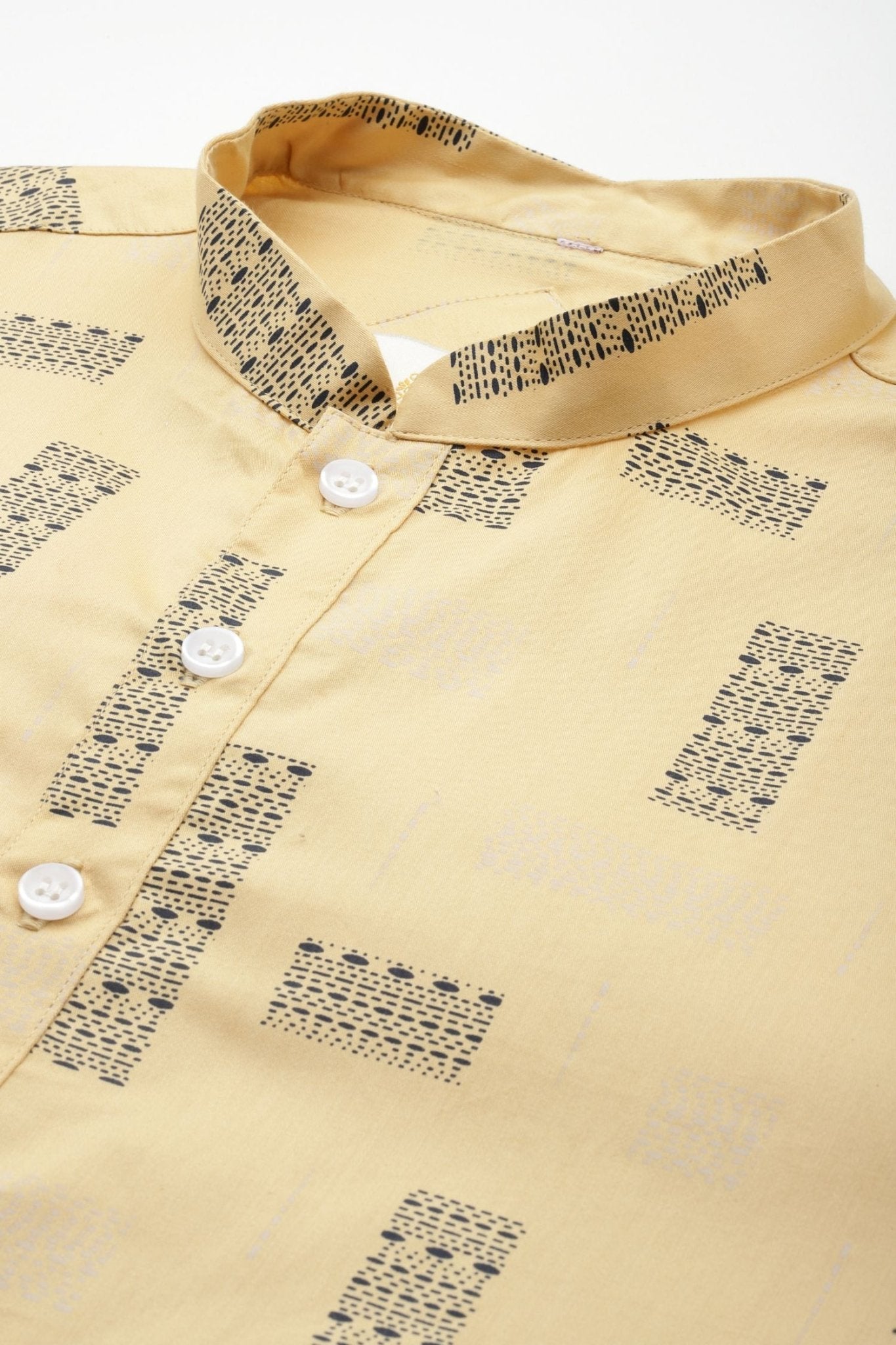 Designer Short Kurta In Yellow - Simaaya