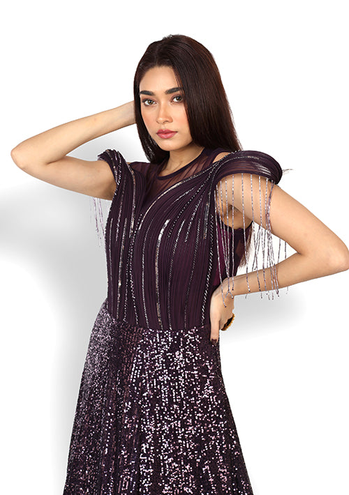 Buy Casual  Gown In Coffee Color At Online Simaaya