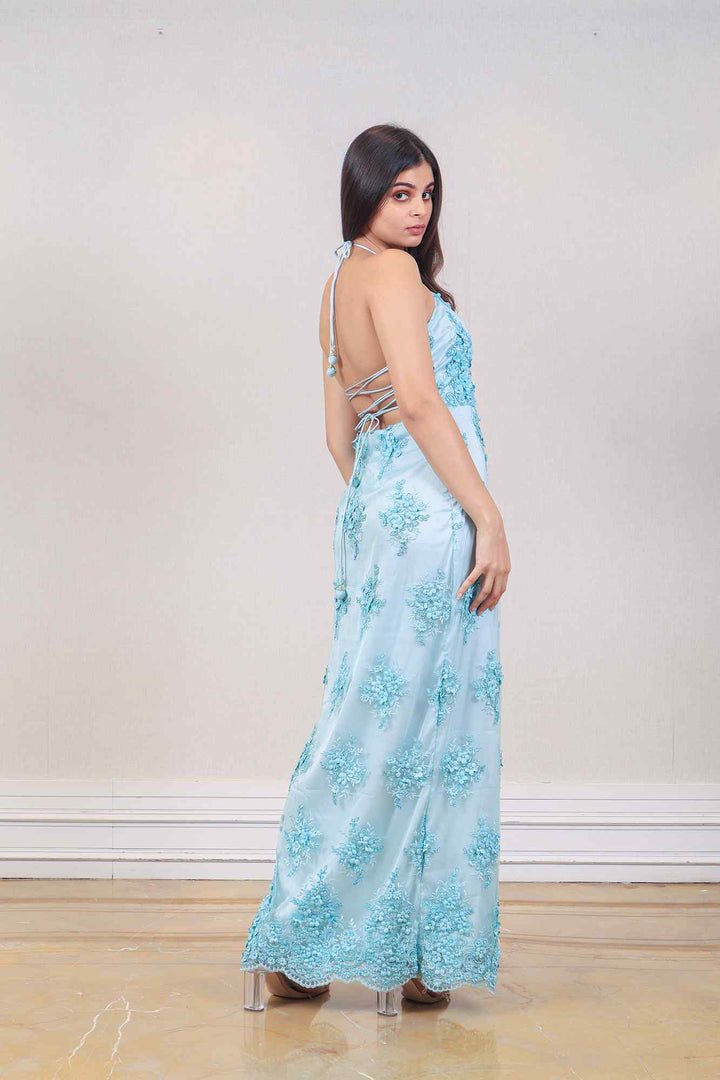 Designer Blue color Gown