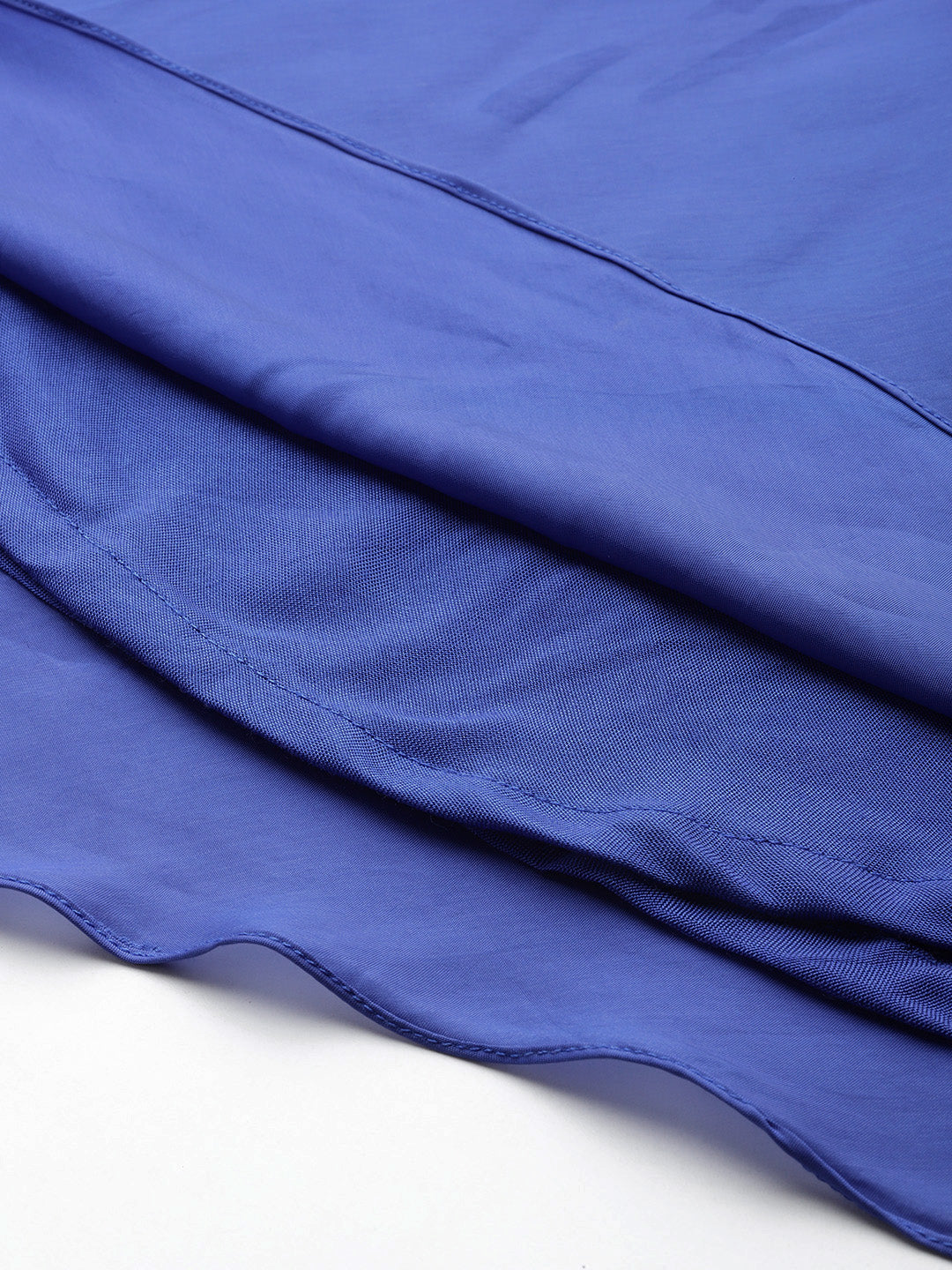 Desginer Blue Polyester Dress