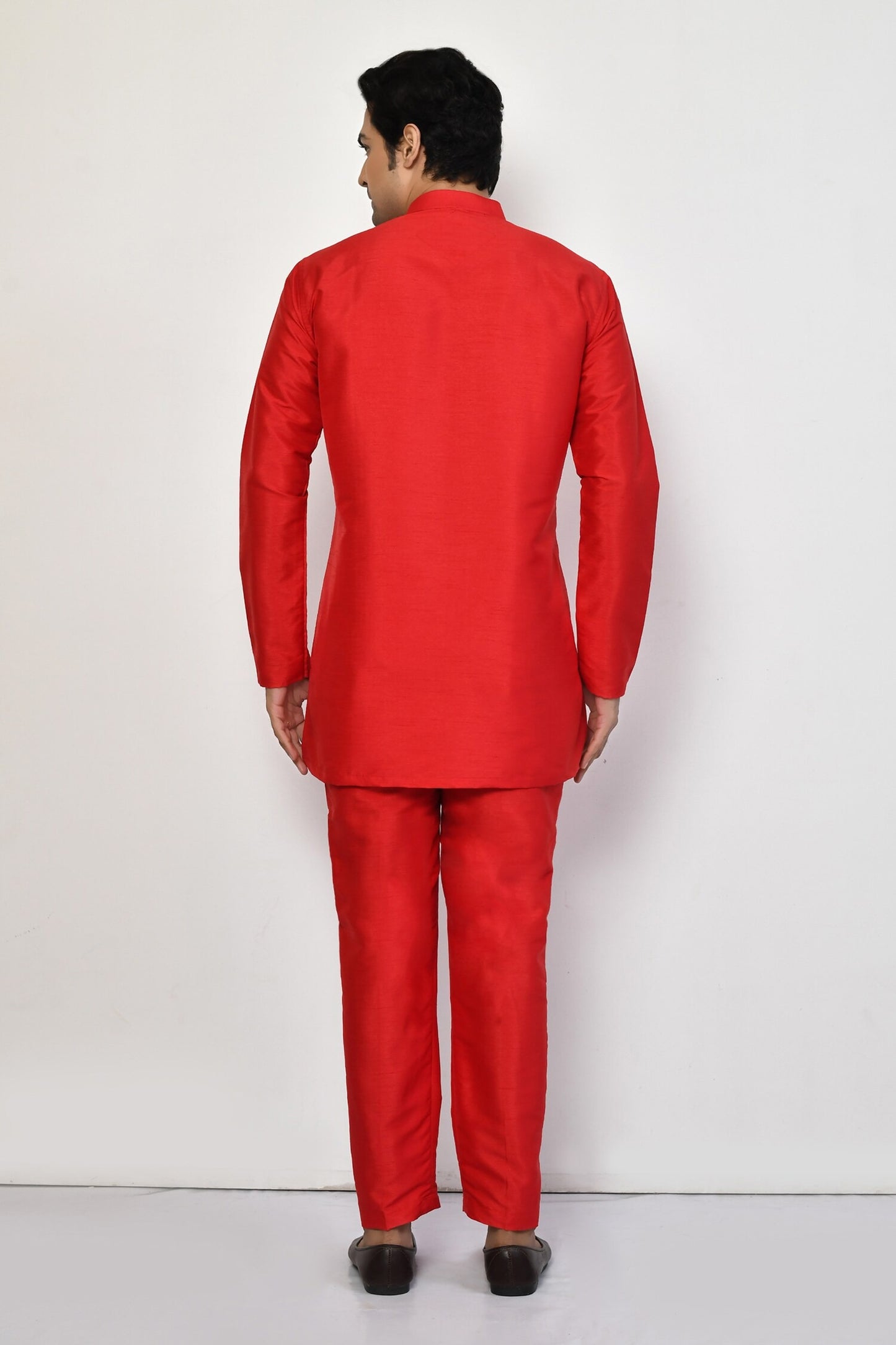 Designer Short Kurta In Red