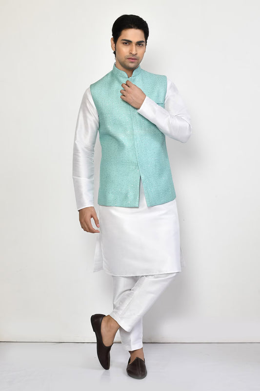 Designer Jacket In Sky Blue