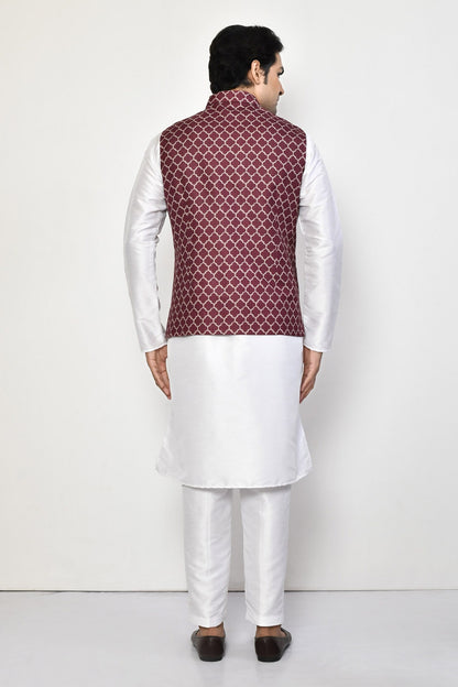 Designer Jacket In Maroon