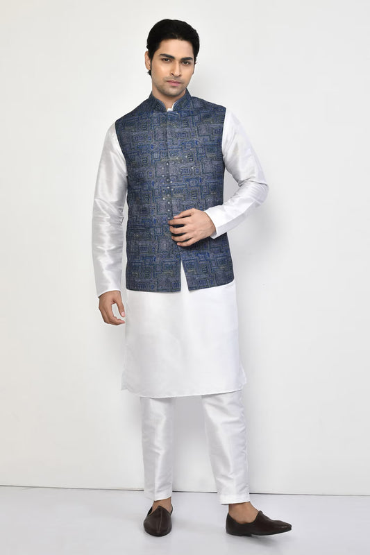 Designer Jacket In Navy Blue