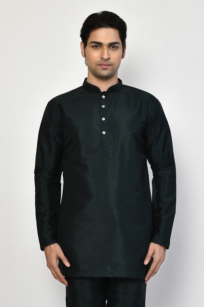 Designer Printed Kurta in Deep Green Colour