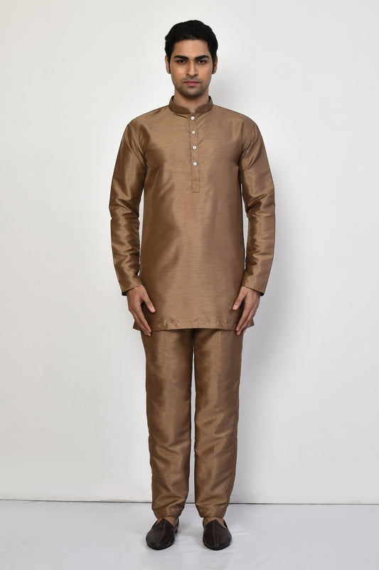 Designer Short Kurta In Gold