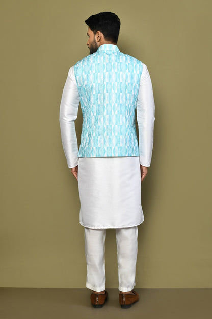 Designer Jacket In Turquoise