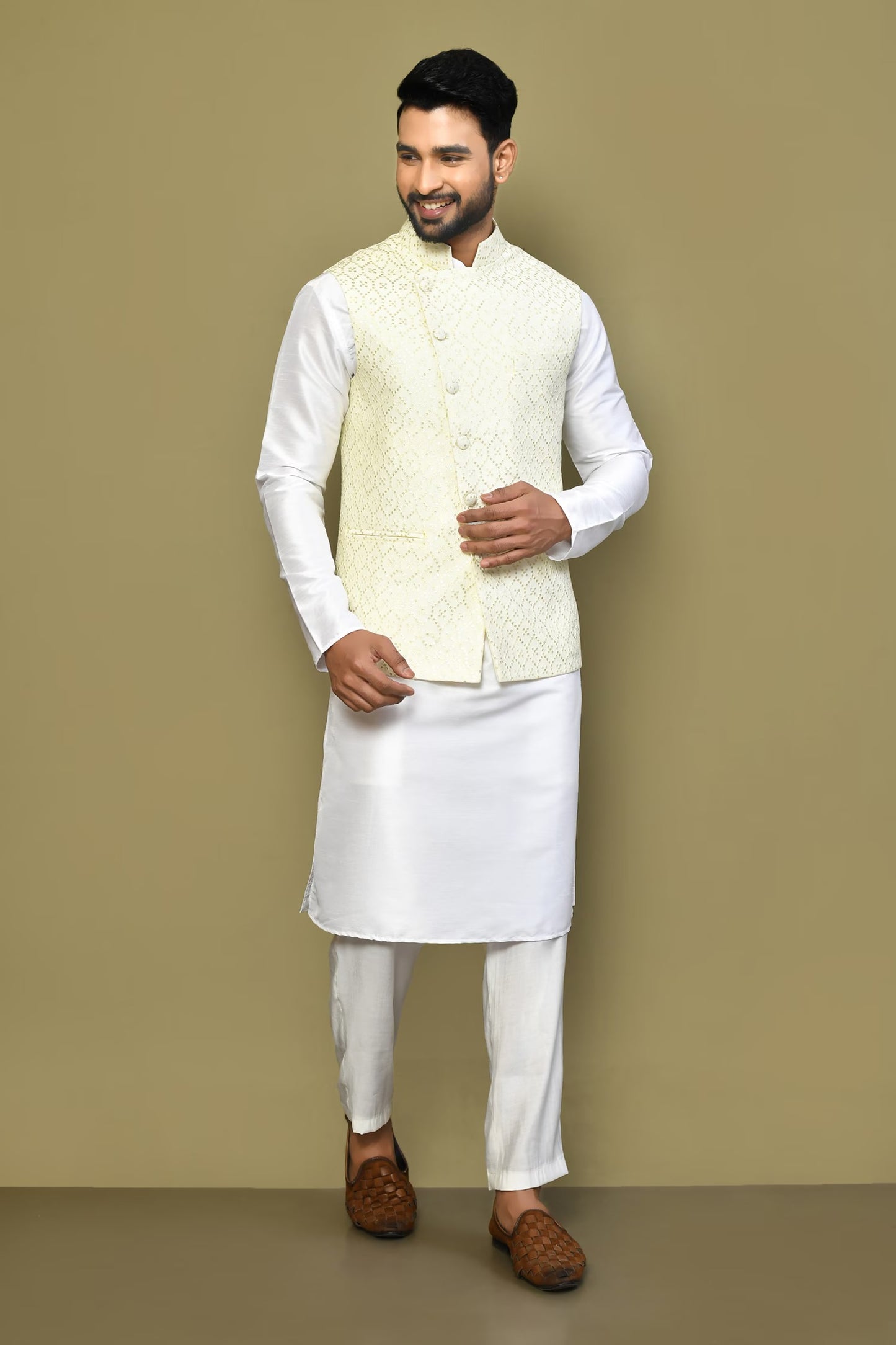 Designer Jacket In White