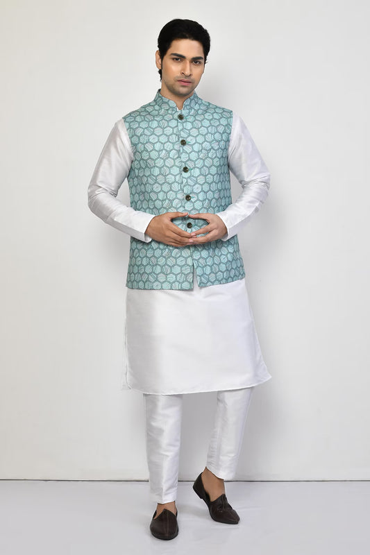 Designer Jacket In Sky Blue