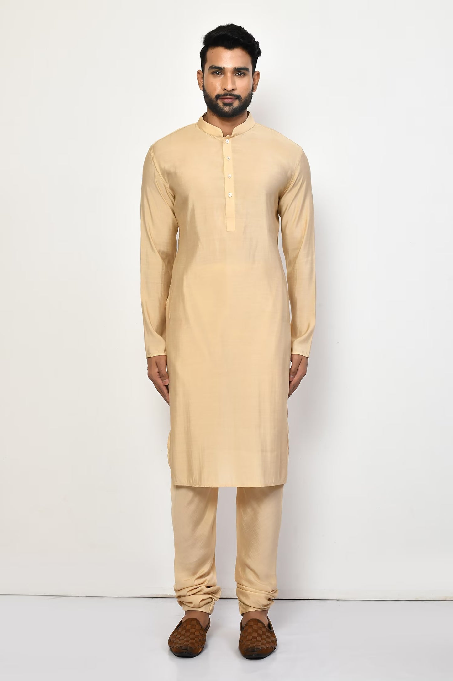 Designer Long Kurta in Yellow