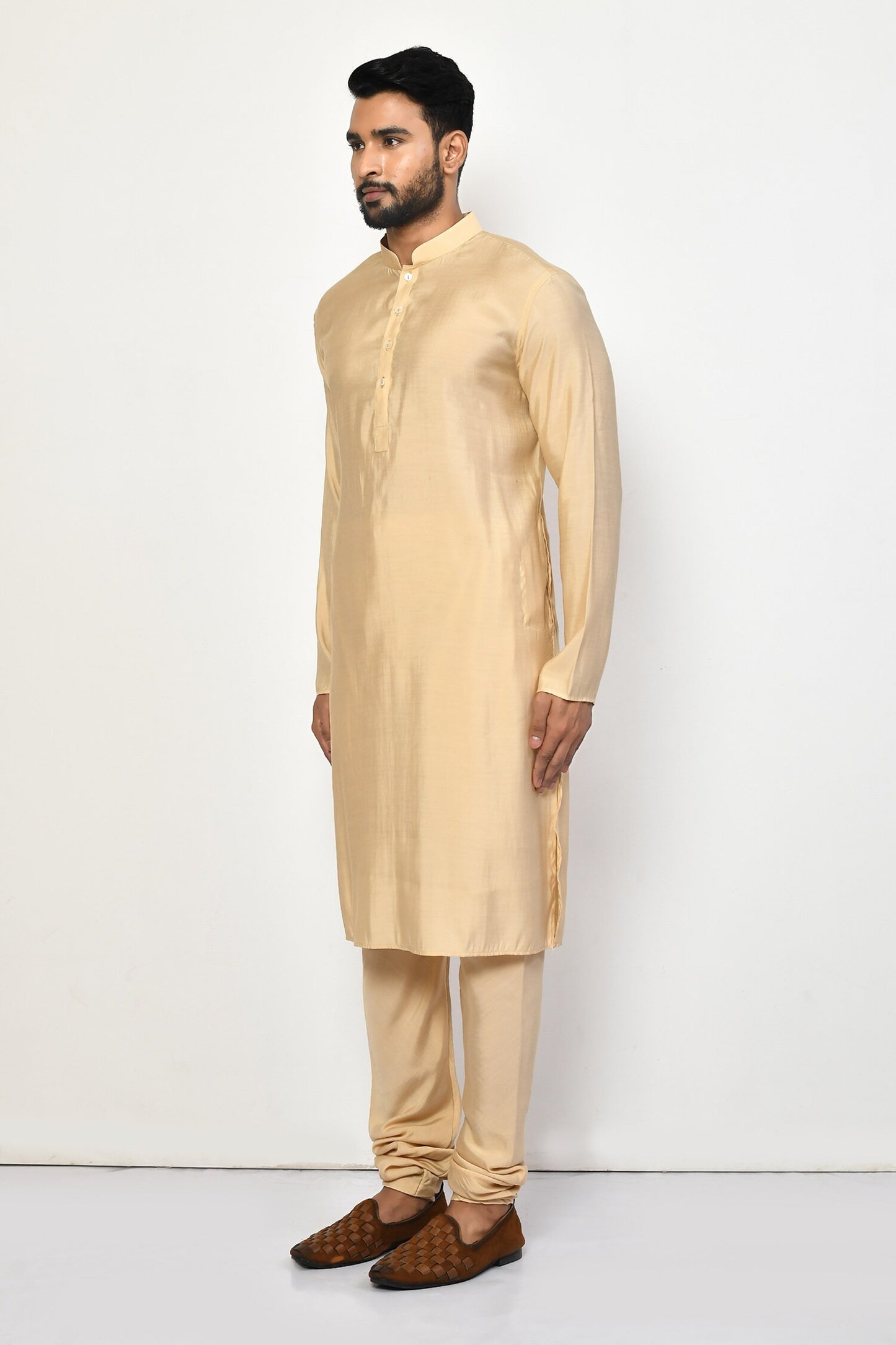 Designer Long Kurta in Yellow