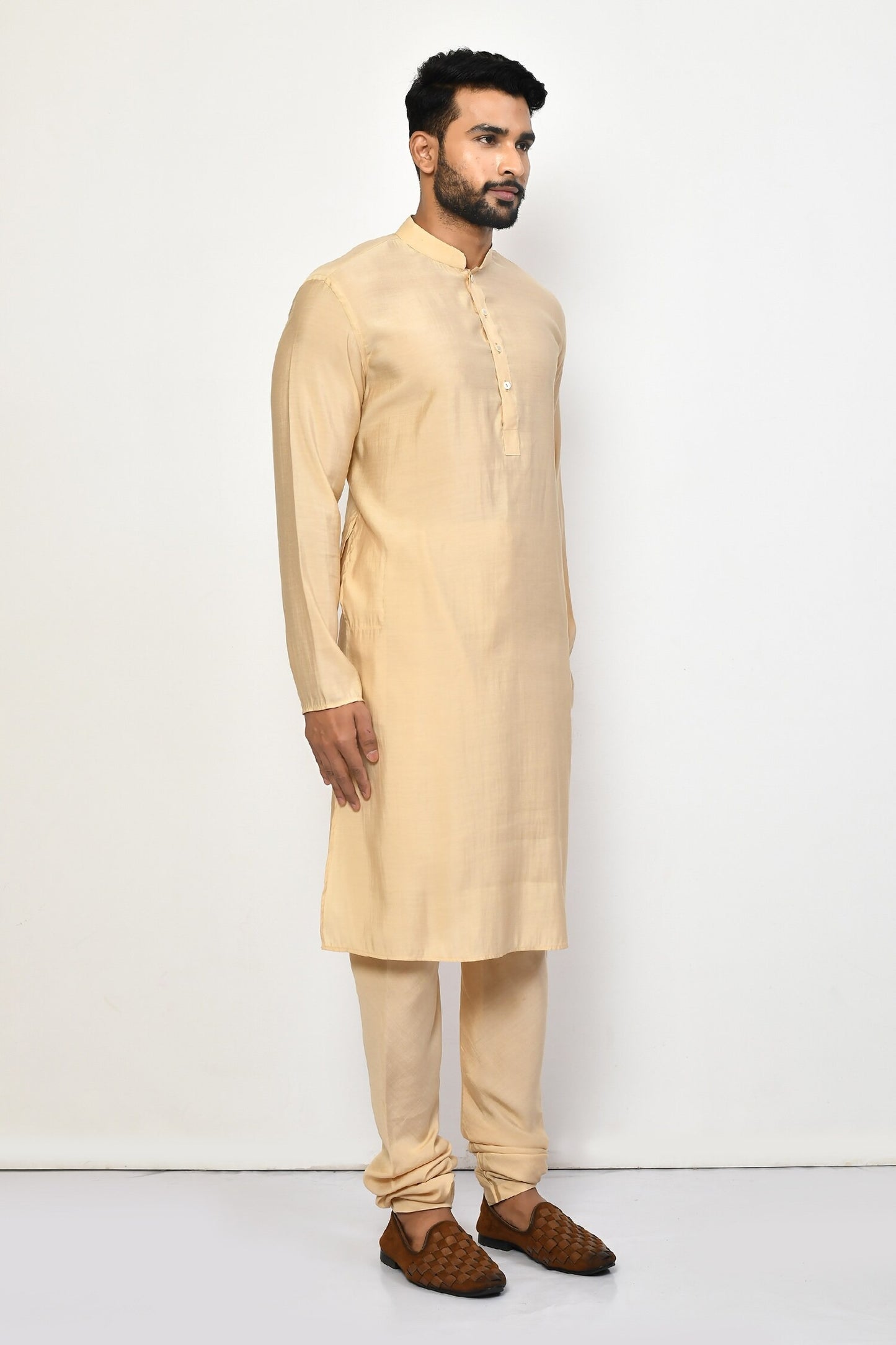 Designer Long Kurta in Yellow