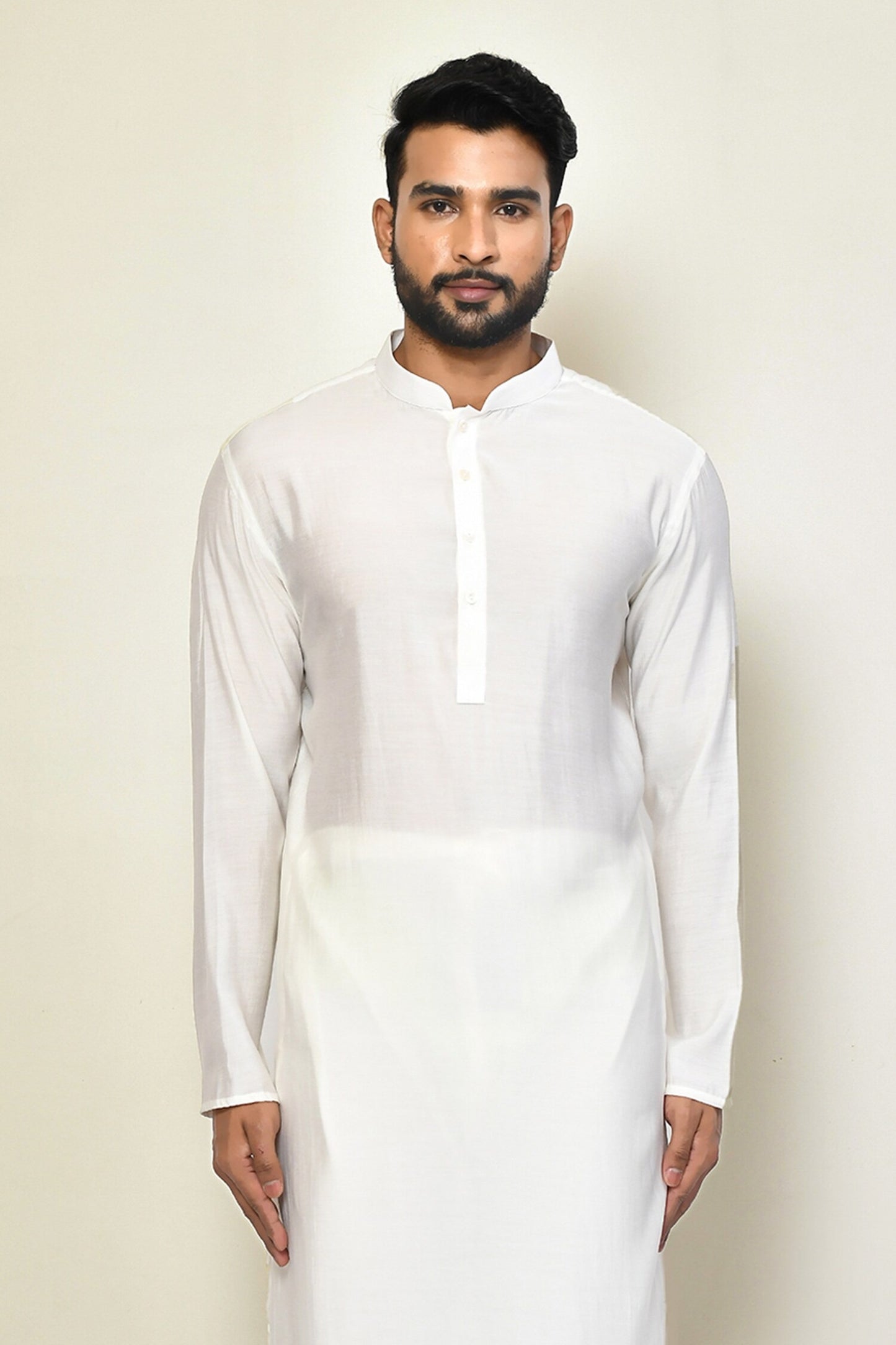 Designer Long Kurta in White