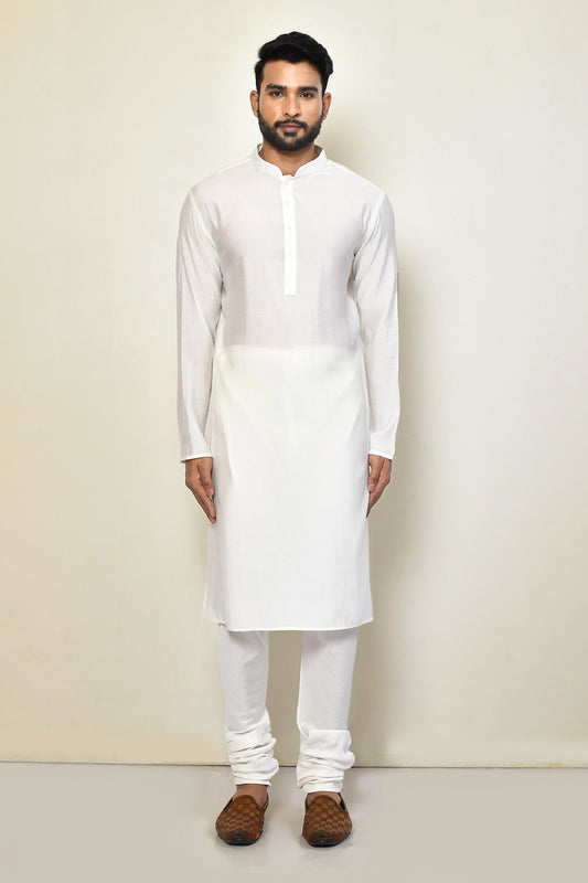 Designer Long Kurta in White