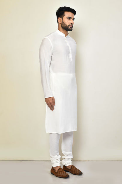 Designer Long Kurta in White