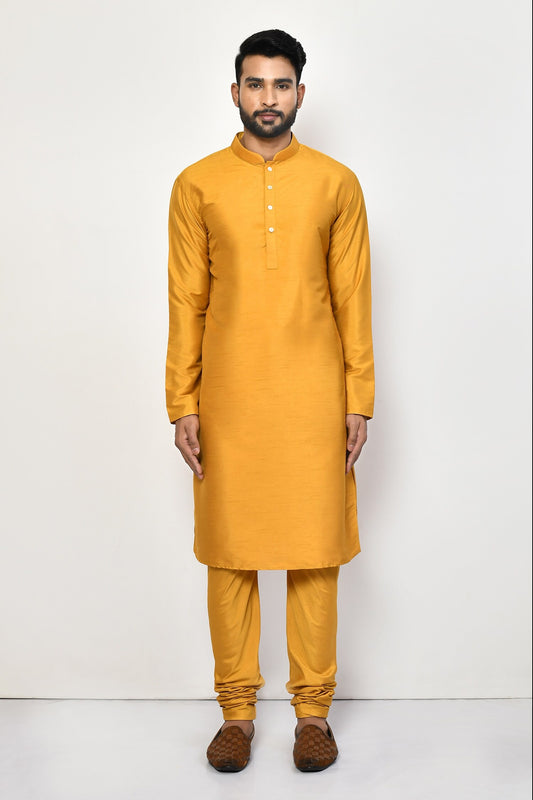 Designer Long Kurta in Yellow