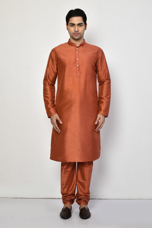 Designer Long Kurta in Orange