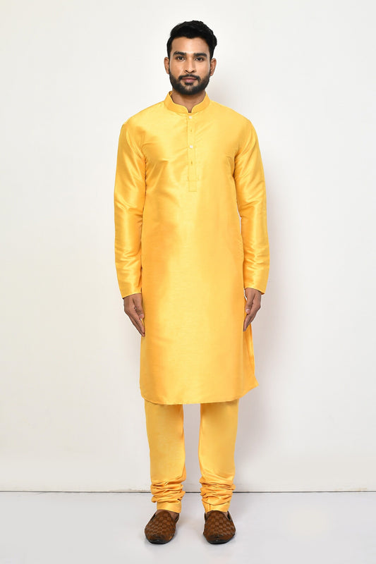 Designer Long Kurta in Yellow