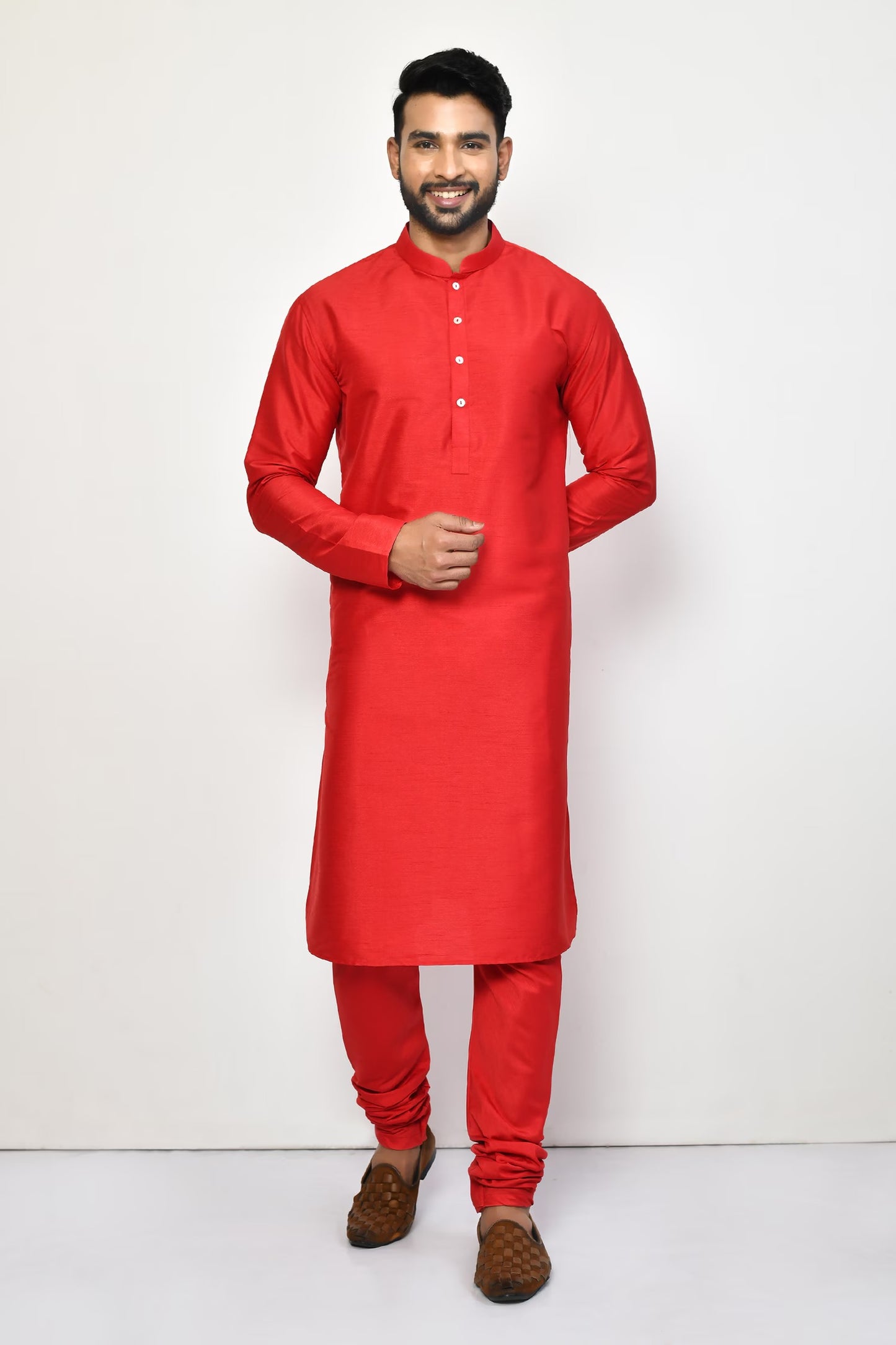 Designer Long Kurta in Red