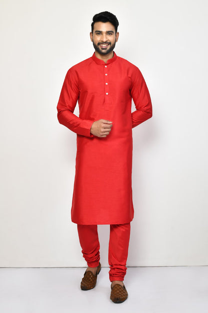 Designer Long Kurta in Red