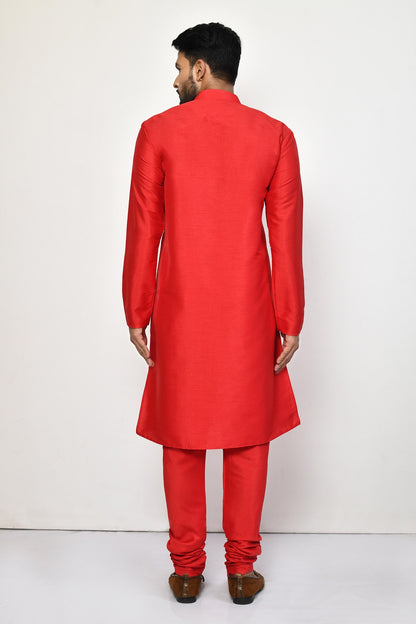 Designer Long Kurta in Red