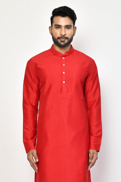 Designer Long Kurta in Red