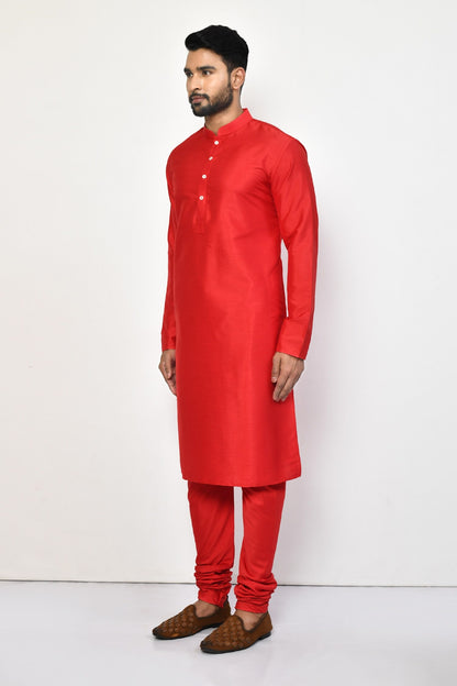 Designer Long Kurta in Red