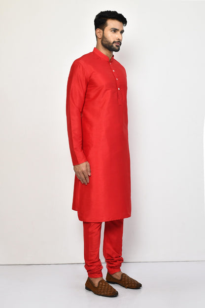 Designer Long Kurta in Red