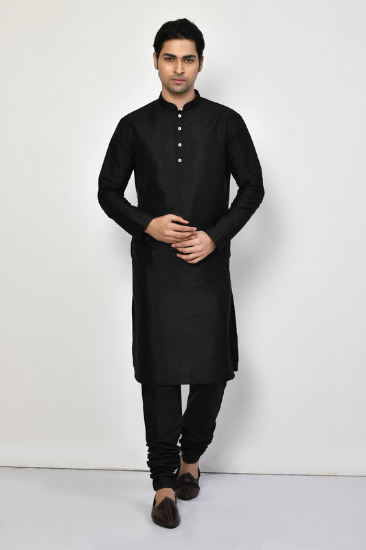 Designer Long Kurta in Black
