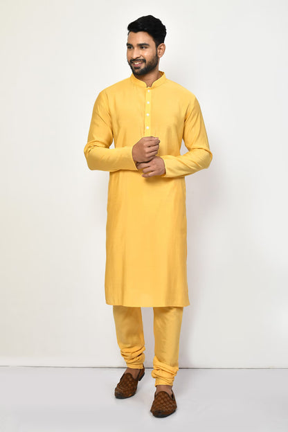 Designer Long Kurta in Yellow