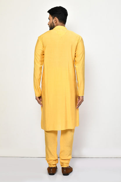 Designer Long Kurta in Yellow