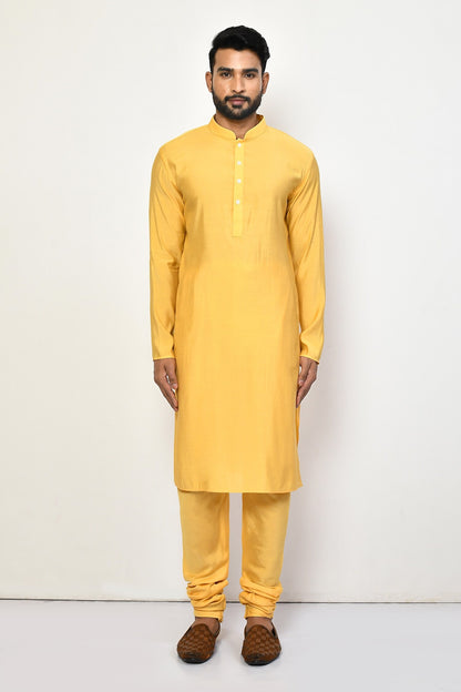 Designer Long Kurta in Yellow