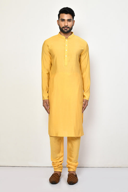 Designer Long Kurta in Yellow