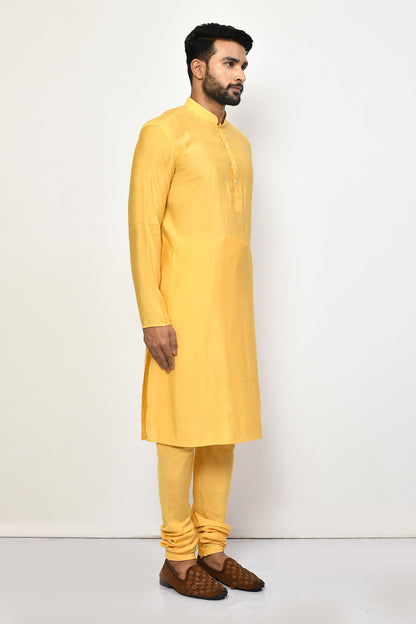 Designer Long Kurta in Yellow
