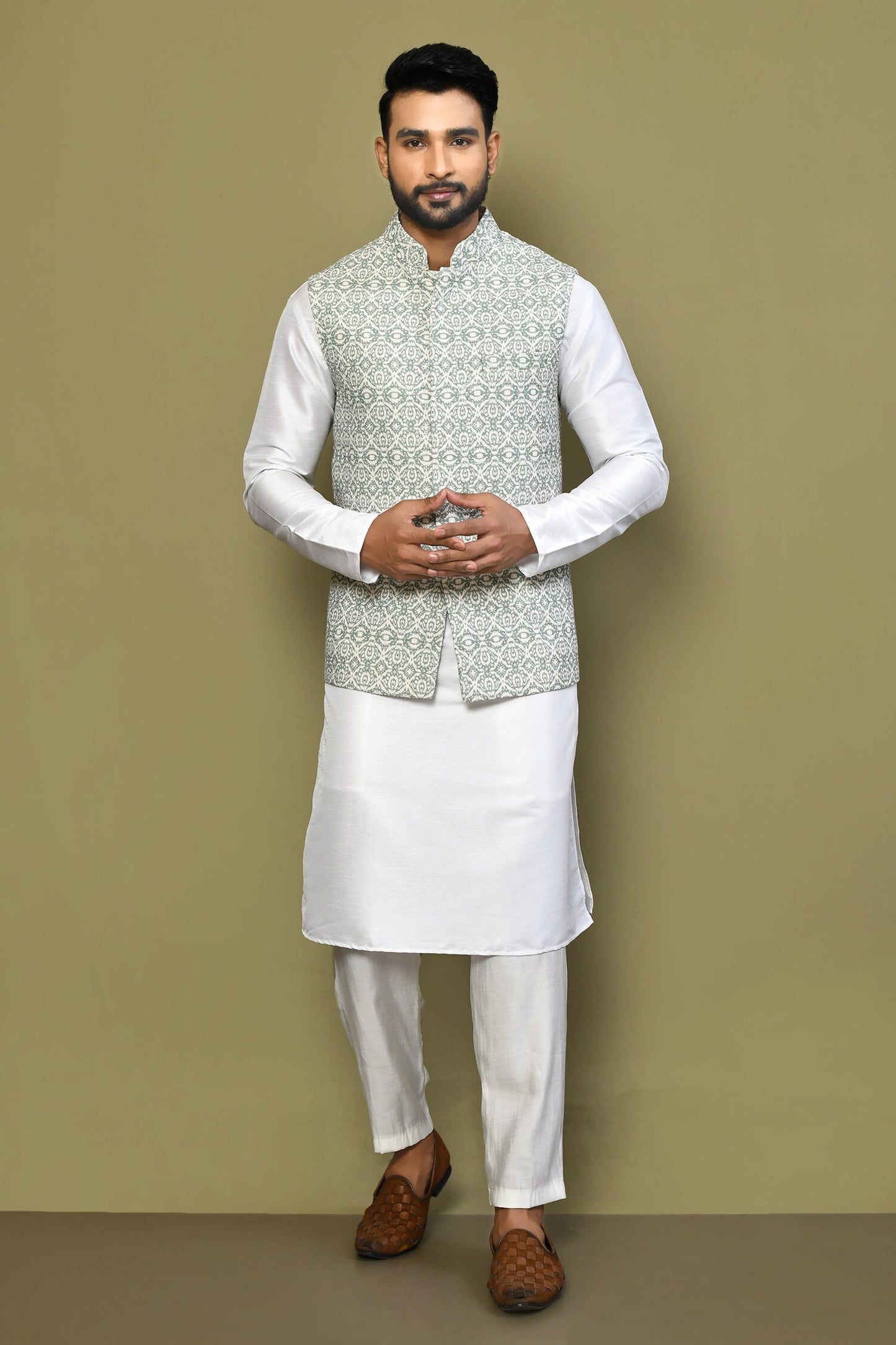 Designer Jacket In Lime Green