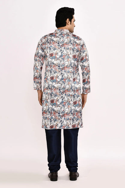 Designer Long Kurta set in Multi color