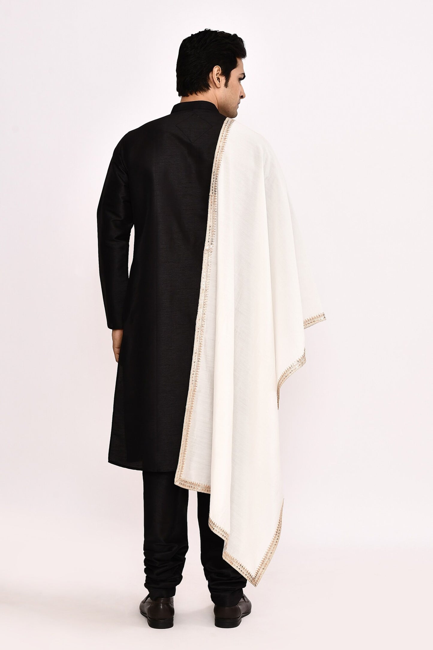 DESIGNER SILK KURTA  SILK CHURIDAR & COTTON DUPATTA