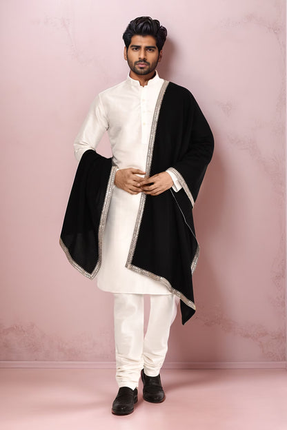 DESIGNER SILK KURTA  SILK CHURIDAR & COTTON DUPATTA