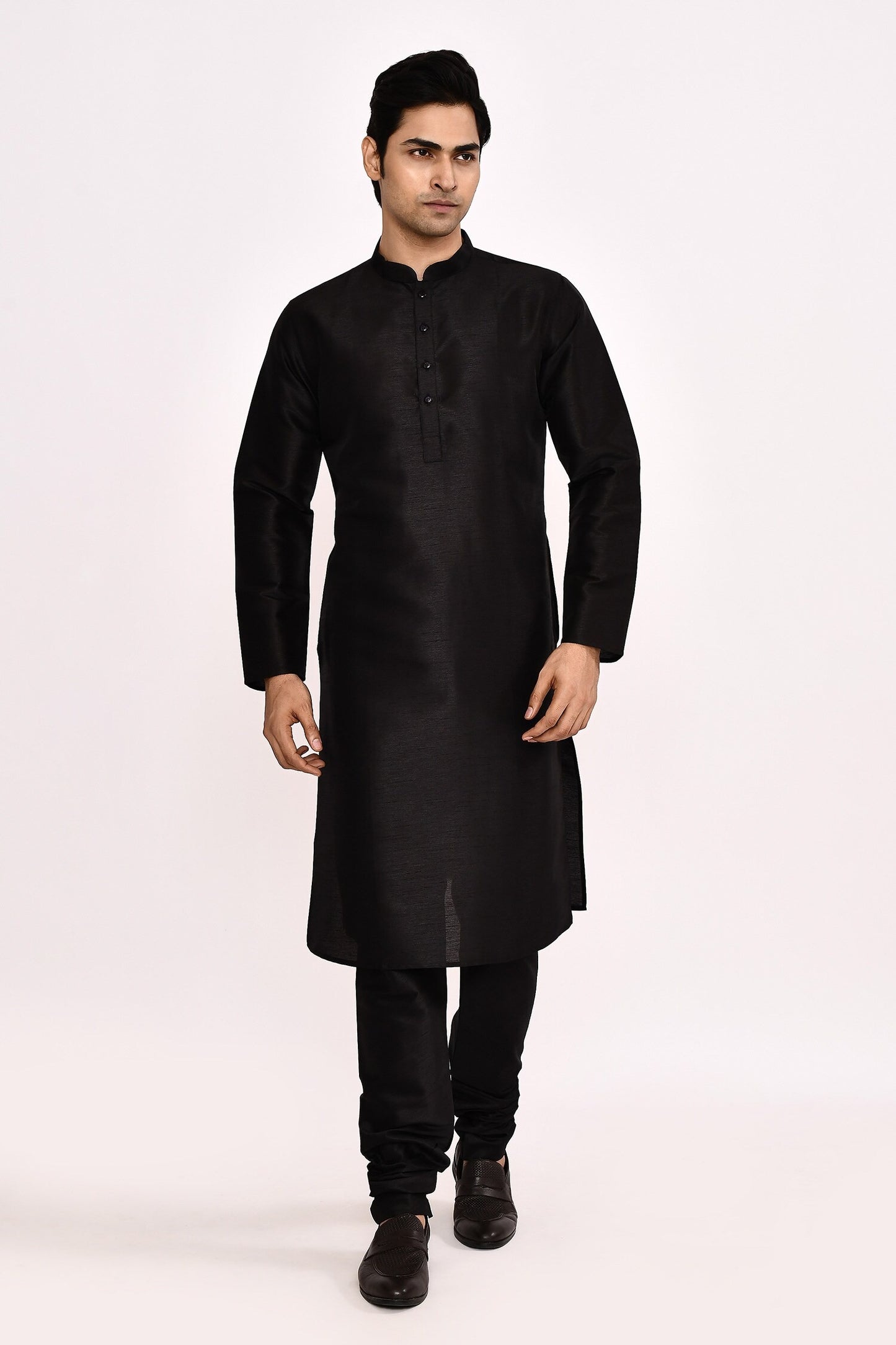 DESIGNER SILK KURTA  SILK CHURIDAR & COTTON DUPATTA