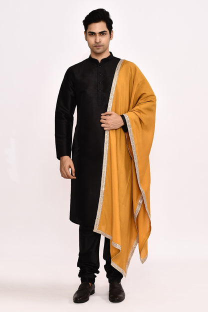 DESIGNER SILK KURTA  SILK CHURIDAR & COTTON DUPATTA