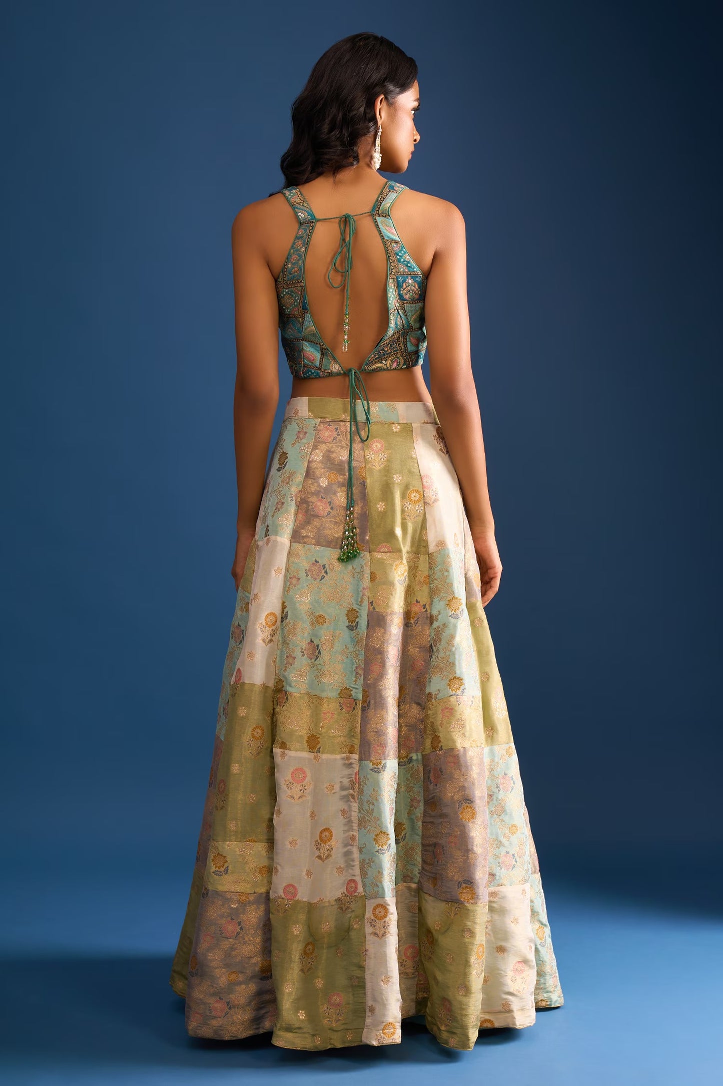 Designer Wear Multi-Colour Lehenga Set