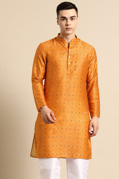 Designer Short Kurta Orange